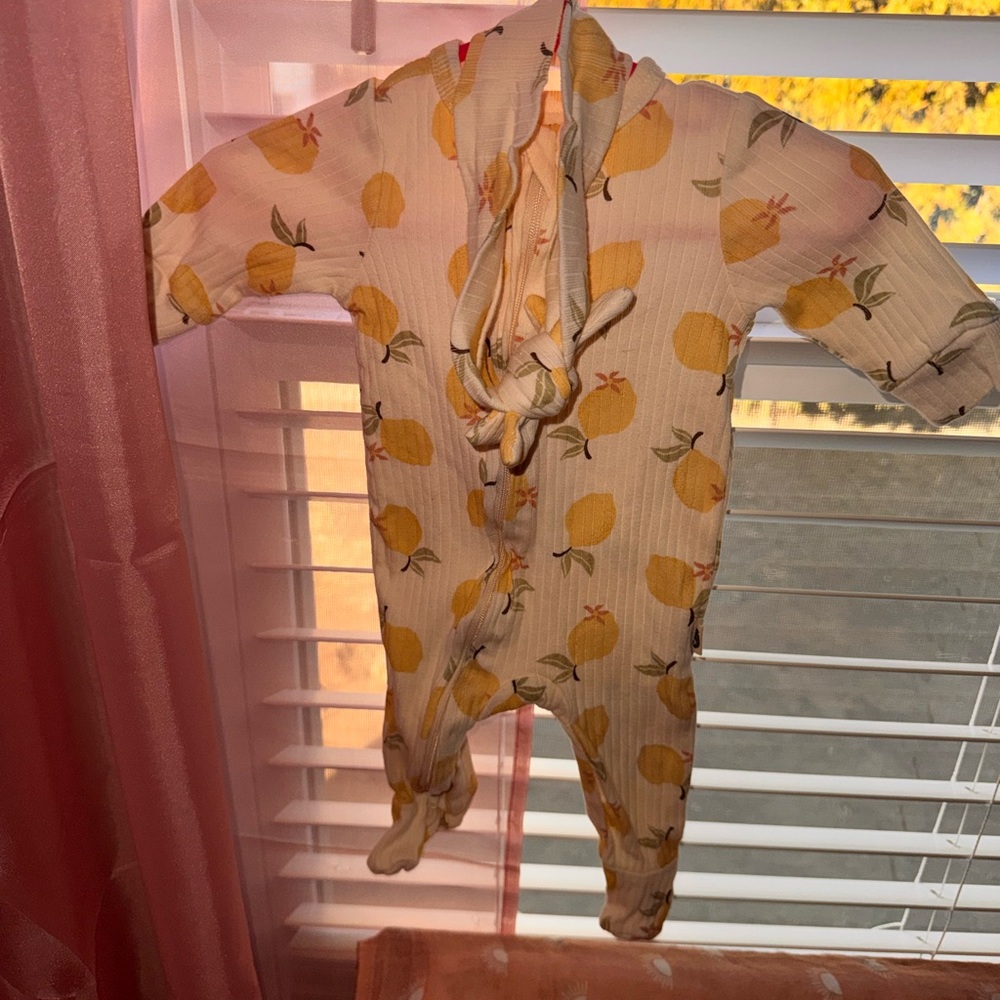 Lemon Print Kids One Piece